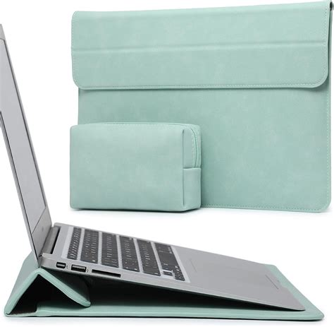 Hyzuo 13 Inch Laptop Sleeve Case With Stand For 2024 2018 Macbook Air