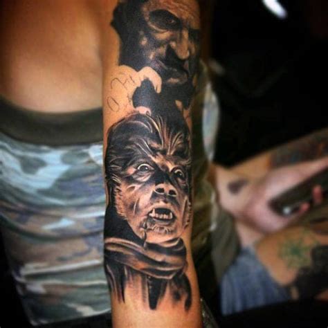 Werewolf Tattoo Designs For Men Full Moon Folklore