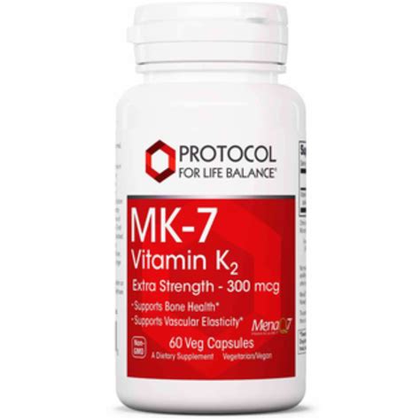 Vitamin K2 Mk 7 300 Mcg 60 Caps Replaces Ortho Molecular Vitamin K2