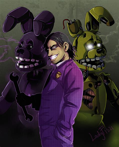 Fnaf Purple Man By Ladyfiszi On Deviantart