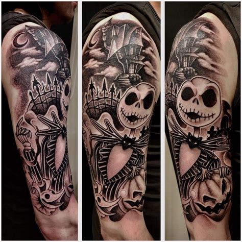 Nightmare Before Christmas Tattoos Sleeves