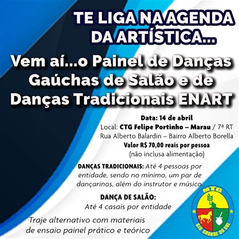 Painel de Danças Gaúchas de Salão e Danças Tradicionais ENART Edição