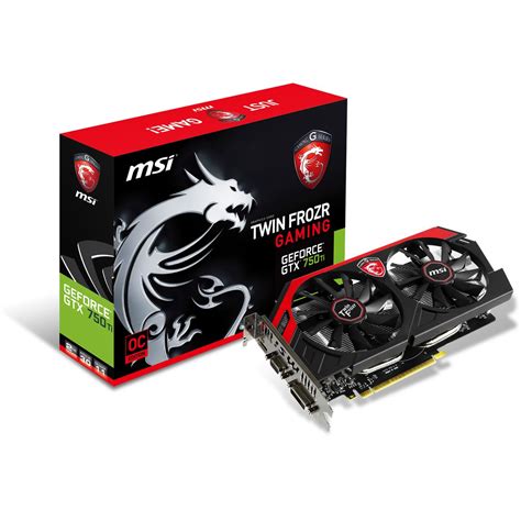 2GB MSI GeForce GTX 750 Ti Twin Frozr Gaming OC Aktiv PCIe 3.0 x16 ...