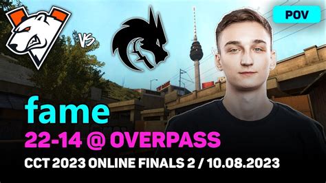 Csgo Pov Virtus Pro Fame Vs Spirit Overpass Cct Online