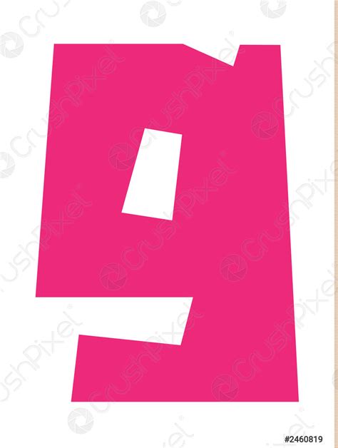 Simple Font, alphabet cuted from colored paper - stock vector 2460819 ...