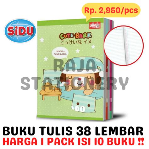 Jual BUKU TULIS 38 LEMBAR GARIS A5 SKOLA BY SiDU NOTEBOOK SKOLA BY