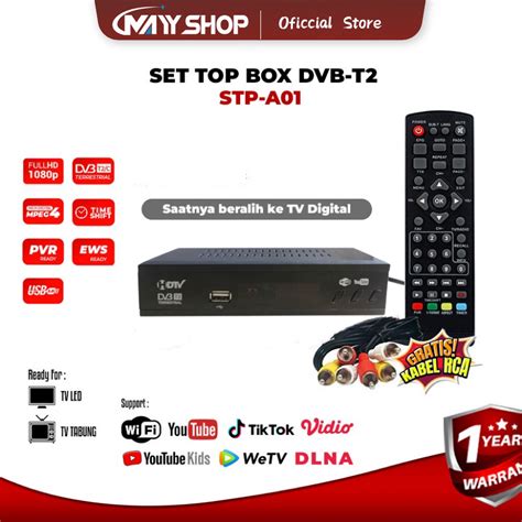 Jual BISA COD Set Top Box Tv Digital DVB T2 FULL HD TERMURAH