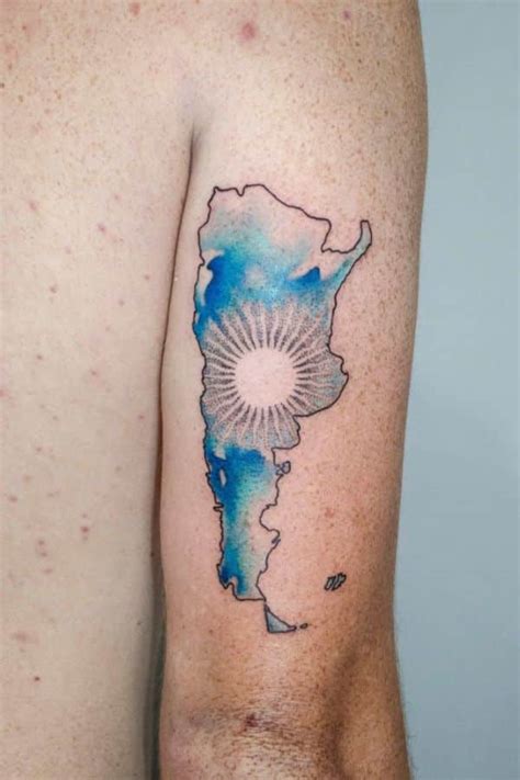 Patri Ticos Tatuajes De Bandera Argentina En Zonas