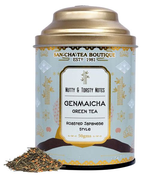 Sancha Tea Boutique Genmaicha Green Tea Popcorn Tea Roasted Rice