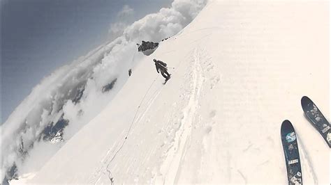 Skiing Roped Up Across the Cowlitz Glacier - YouTube