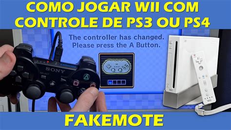 Wii Como Jogar Jogos De Wii Usando Controle De Ps Ou Ps Tutorial