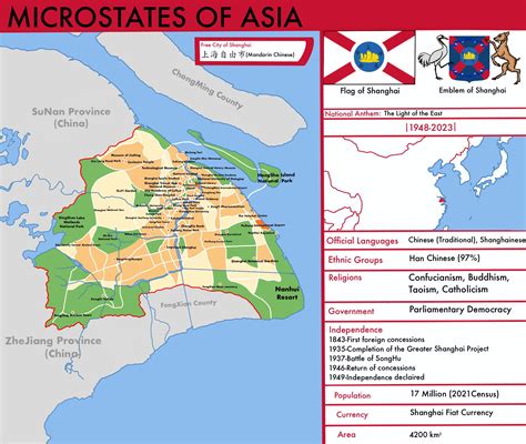 Microstates of Asia-The Free City of Shanghai : r/imaginarymaps