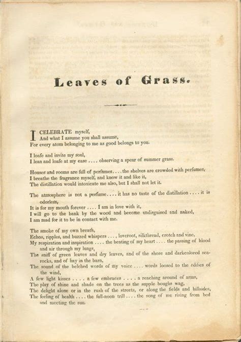 Leaves Of Grass Whitman Poems Walt Whitman Quotes Walt Whitman Poems