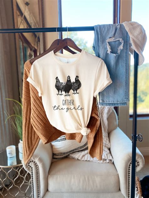 Farm Girl Shirt For Farm Girl Tshirt Chicken Lover Shirt For Etsy