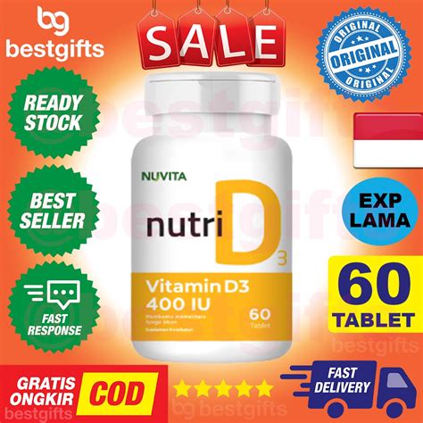 Jual NUVITA NUTRI D3 400 IU VITAMIN D 400IU MENINGKATKAN SISTEM