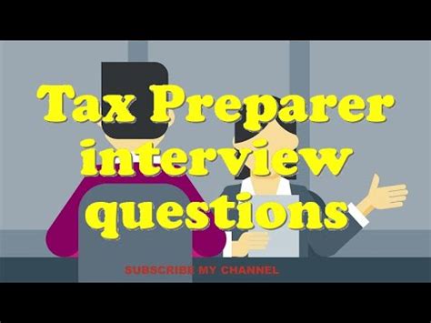 Tax Preparer Interview Questions Youtube