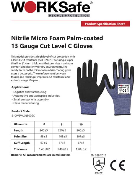 Nitrile Gloves Specification Sheet - Images Gloves and Descriptions Nightuplife.Com