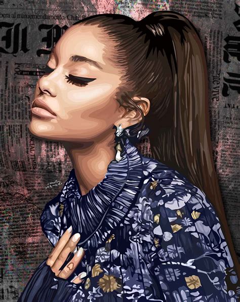 Illustration For Ariana Grande On Behance