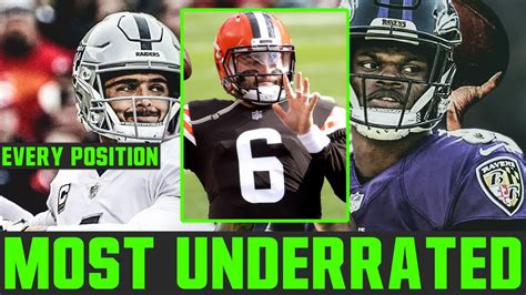 The Most Underrated Nfl Player At Each Position Nfl Underrated Players