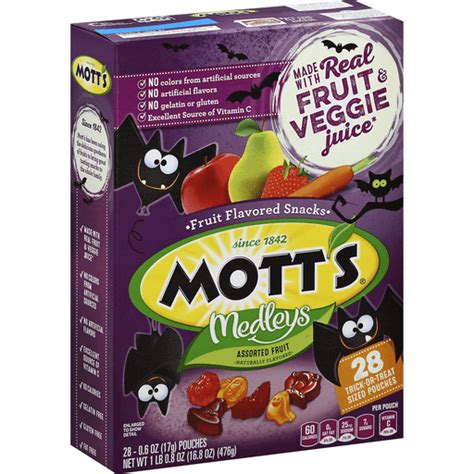 Motts® Medleys Assorted Fruit Flavored Snacks 28 0 6 Oz Box Fruit