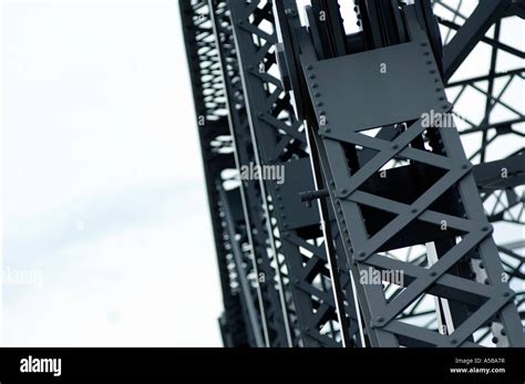 Girder And Framing Structure On Metal Bridge Stock Photo Alamy