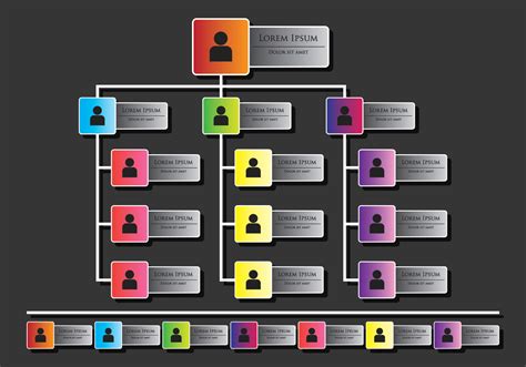 Organigrama Infograf A Vector En Vecteezy