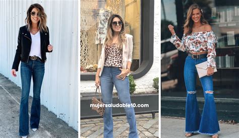 10 Ideas Para Combinar Jeans Acampanados Mujer Saludable 10 Todo