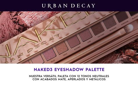 Urban Decay Naked 3 Palette Paleta De Sombras De Ojos 12 Tonos