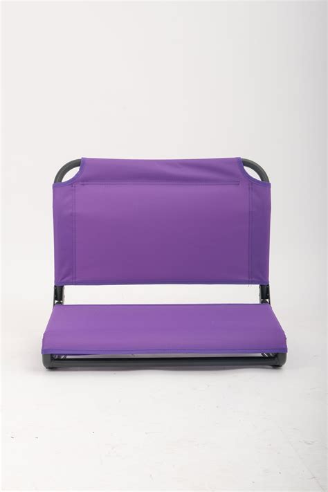 Ozark Trail Extra Wide Stadium Seat With Hooks Purple