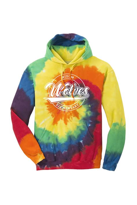 Port And Company® Tie Dye Pullover Hooded Sweatshirt Wixom Wolves Store