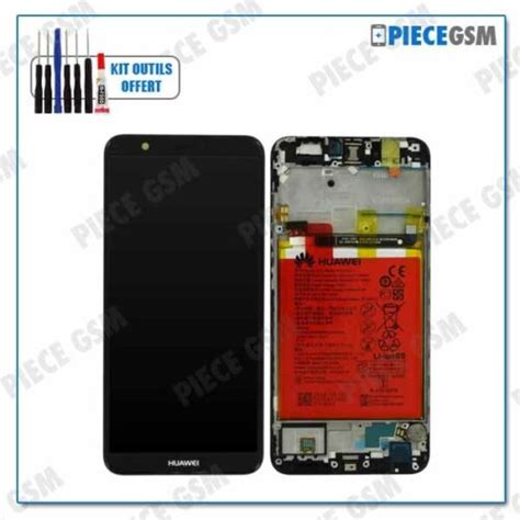 ECRAN LCD VITRE TACTILE FRAME BATTERIE Pour HUAWEI P SMART NOIR