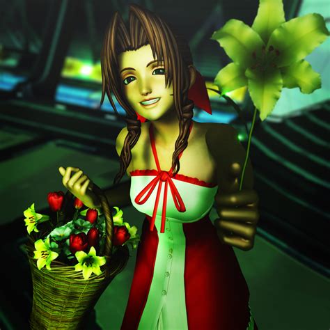 Pov Aerith Gives You Her Flower By Virtuablueam2 On Deviantart