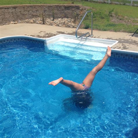 Me In The Pool Doing A Handstand Pool Pool Float Handstand