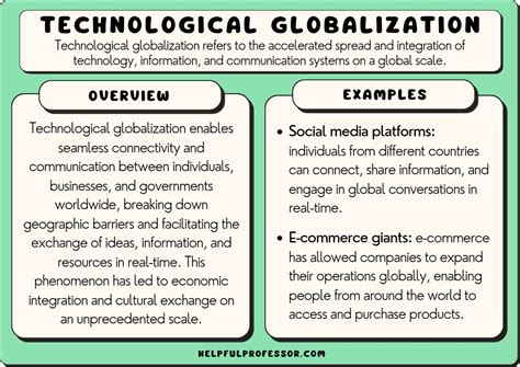 Technological Globalization Examples Pros And Cons