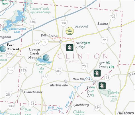 Hidden Ohio Map & Guide Clinton County Map Preview