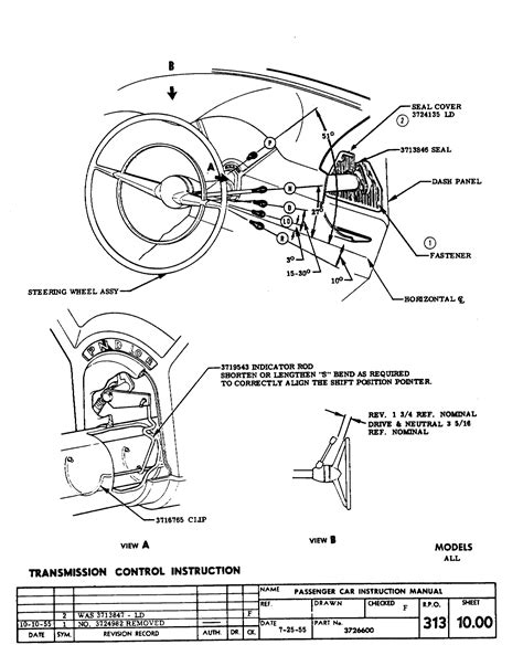 56 Chevy Steering Column Diagram