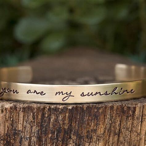 You Are My Sunshine Bracelet Inspirational Jewelry - Etsy