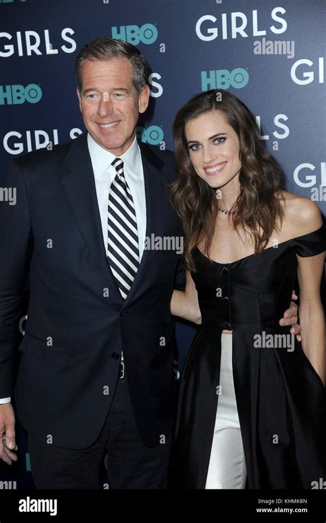 New York Ny February 02 Brian Williams Allison Williams Attends