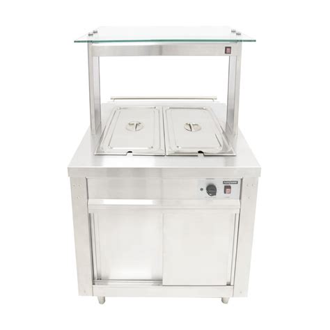 CH FS HBW PACK Parry Flexi Serve Hot Cupboard With Wet Bain Marie Top And Quartz Heated Gantr