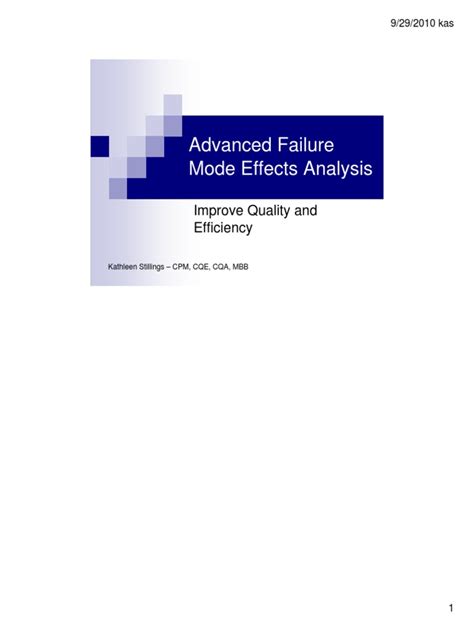 Applying Behavioral Modeling To Improve An Advanced Failure Mode