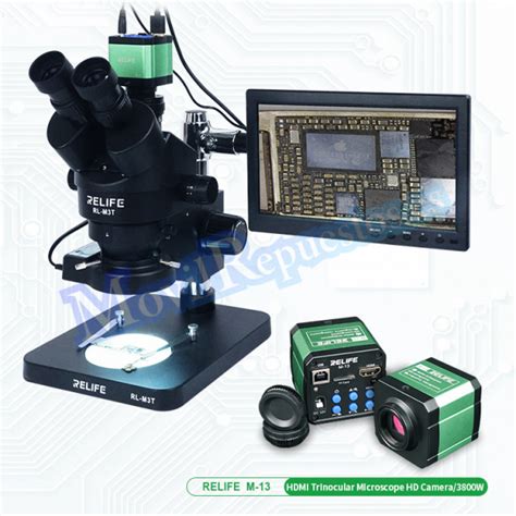 Rl M T B Microscopio Trinocular Relife Con Monitor Lcd Pulgadas