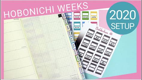 Hobonichi Weeks Setup 2020 Planner Tabs Cover And More YouTube