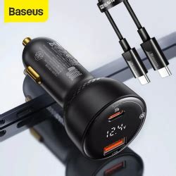 Baseus Superme Dijital Göstergeli 100W PPS USB Type C Girişli Hızlı