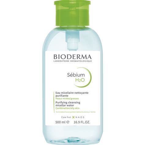 Мицеллярная вода «Bioderma» Sebium H2O, с помпой, 500 мл купить в ...
