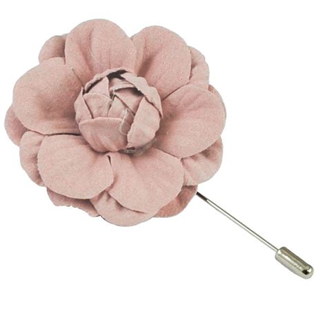 Dusky Pink Boutonnière Flower Stick Pin Buttonhole From Ties Planet Uk