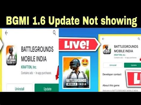 Bgmi Update Not Showing In Play Store How To Update Bgmi