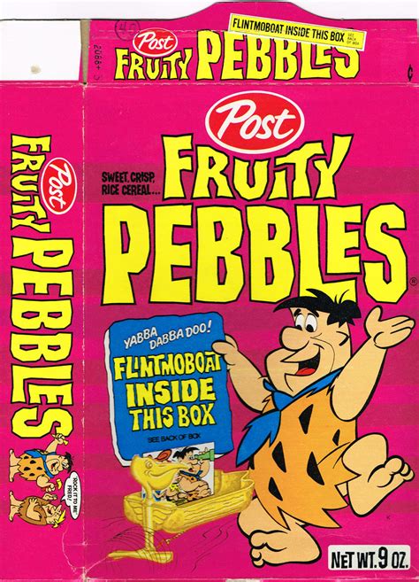 Post Fruity Pebbles Flintstones Cereal Box 1972 Flintmo Flickr