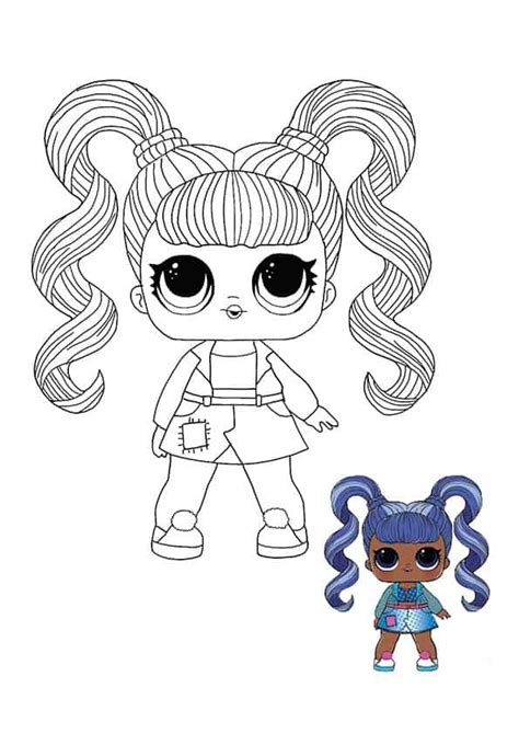 Coloriage Poupeé LOL Surprise Hairvibes Jelly Jam Coloriage à