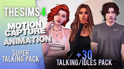 The Sims 4 | "+30 Talking/Idle Animations" Mega Pack Download | Sims 4 ...