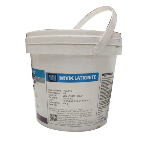 Myk Laticrete Pua 212 PU Tile Adhesives 8 Kg Bucket At Rs 1550 Bag In